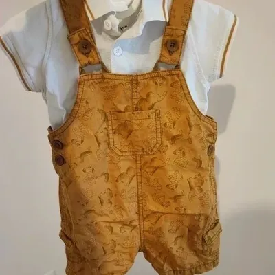 Salopette bébé garçon - taille 12 mois - animaux de la savane